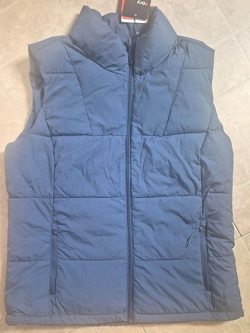 Bass Outdoor Puffer Vest in Blue Size Medium